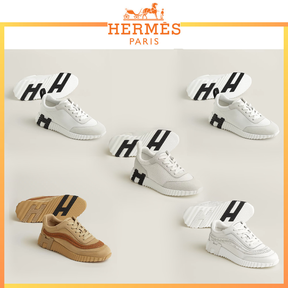 【女性らしい柔らかな印象】HERMES バウンシング スニーカー