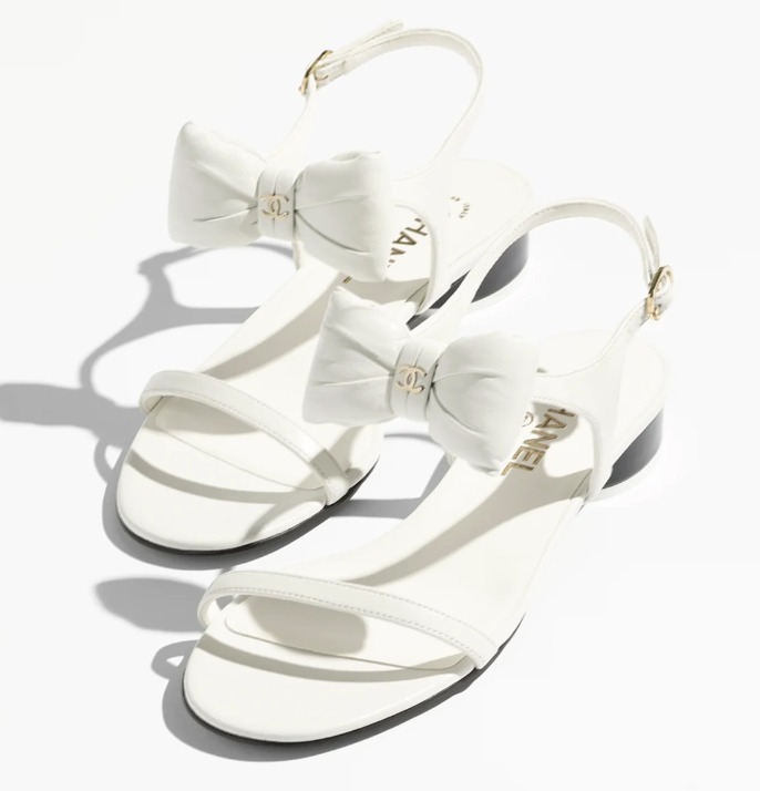 《トレンド感たっぷり★》CHANEL サンダル リボン
