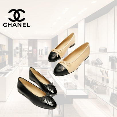 コーデしやすい♡【CHANEL】フラットシューズ バレリーナ♪