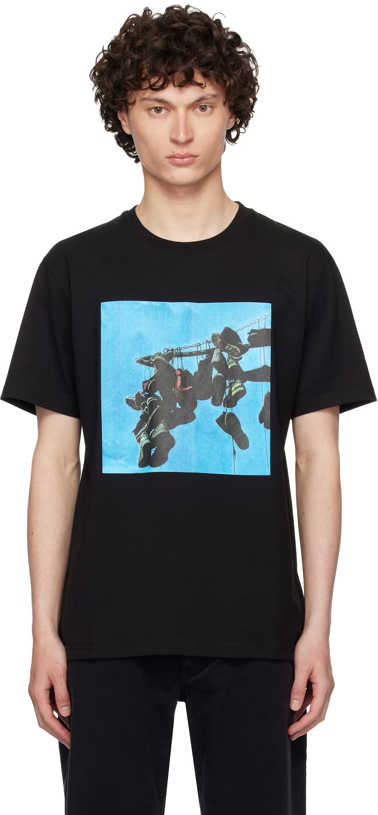 ★1017 ALYX 9SM★ ブラック Sneaker Print Tシャツ
