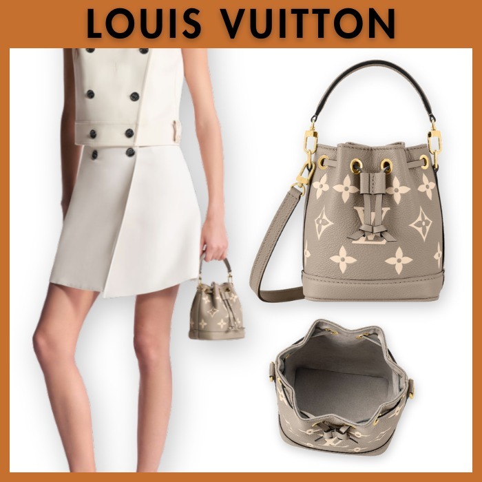 上品ミニ☆LOUIS VUITTON☆ナノ・ノエ アンプラントレザー