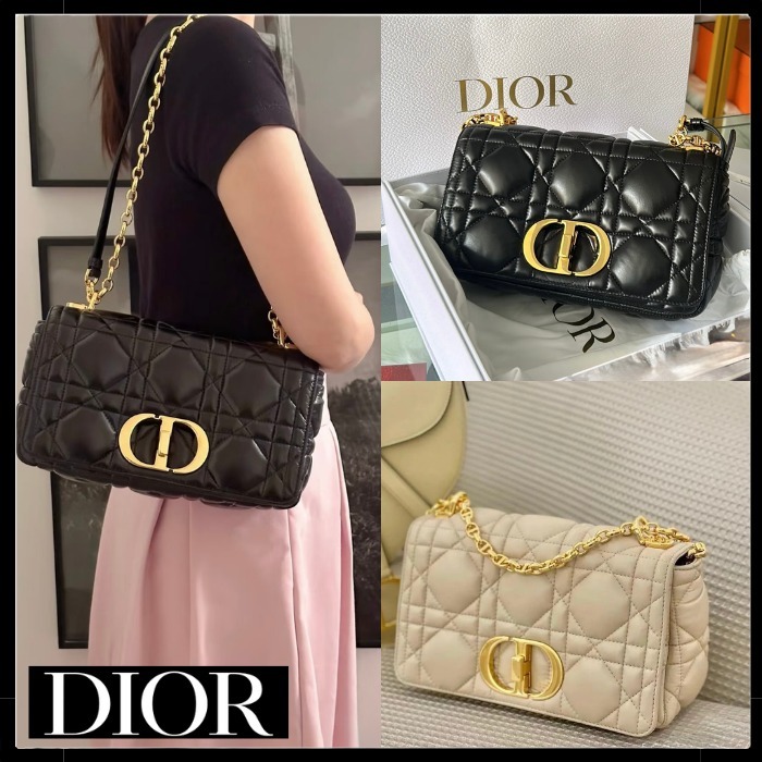 【実用性を兼ねる美しさ☆】 DIOR Caro ミディアムバッグ