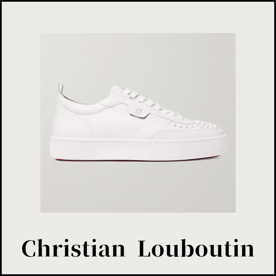 【Christian Louboutin】Happyrui レザー スニーカー スパイク