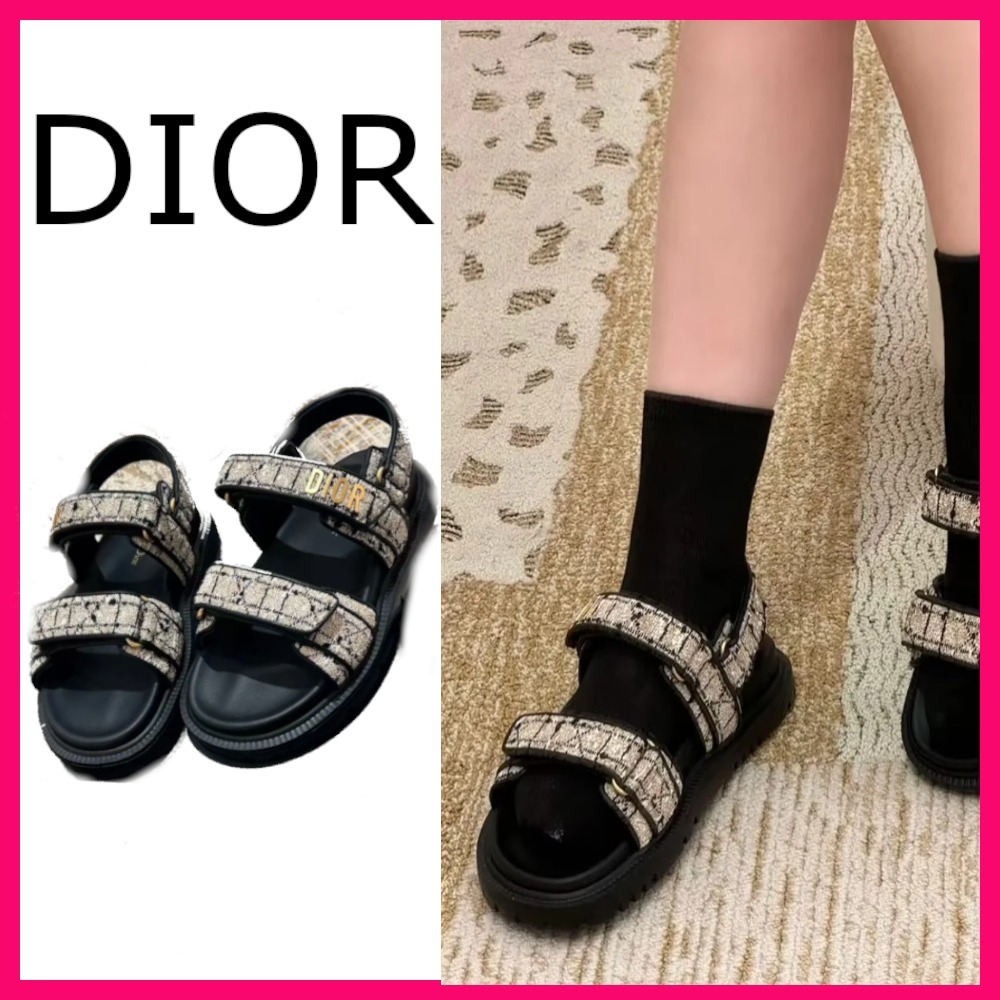 【目を惹くデザイン☆】25C DIOR Dioract サンダル