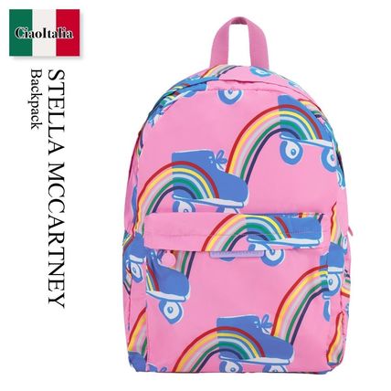 新品！ StellaMcCartney Kids ロゴ プリント バックパック