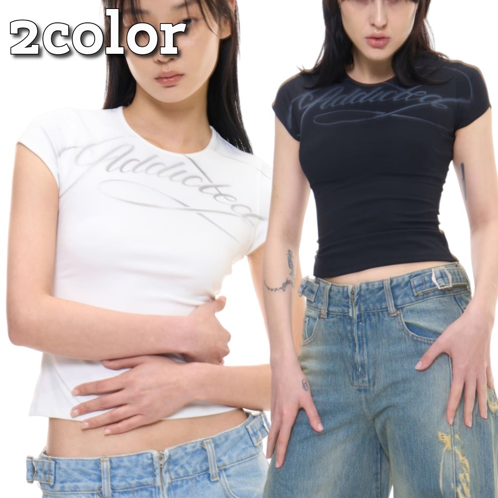 2000ARCHIVES★韓国★人気 ADDICTED CONTOUR T 2色