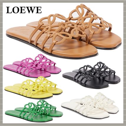 お買い得!!★ ロエベ ★ ペタル サンダル 90 ピンク系 LOEWE(ロエベ) サンダル・ミュール(レディース) - 海外