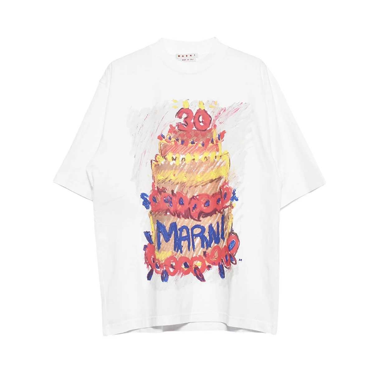 国内発送☆MARNI☆デザインT-SHIRT/WHITE
