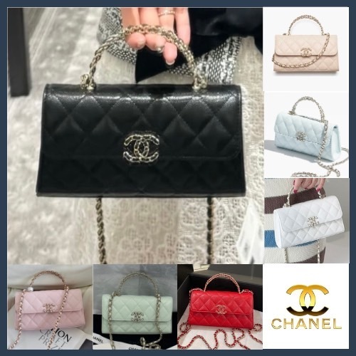 【艶めく上質感♪】CHANEL キャビアスキン チェーンクラッチ