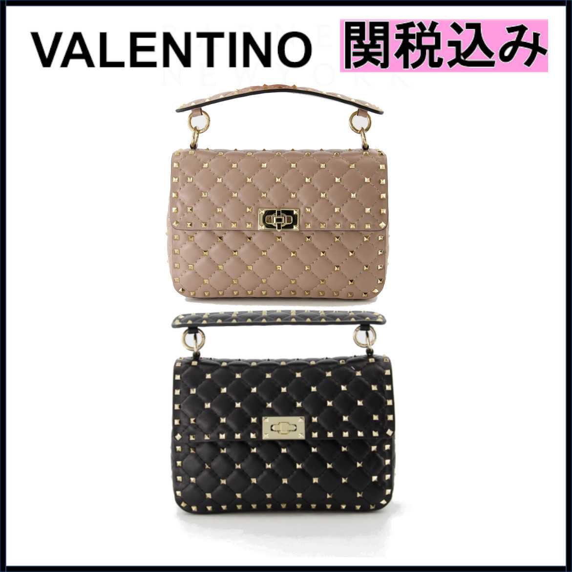 国内発送★VALENTIN★Rockstud Spike ショルダーバック