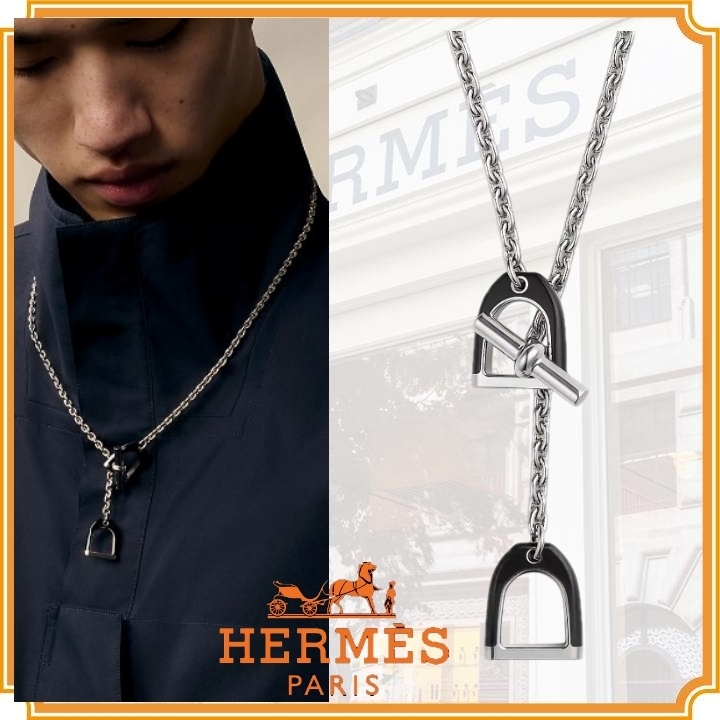 お洒落メンズへ♪【HERMES】Collier Etrier ネックレス