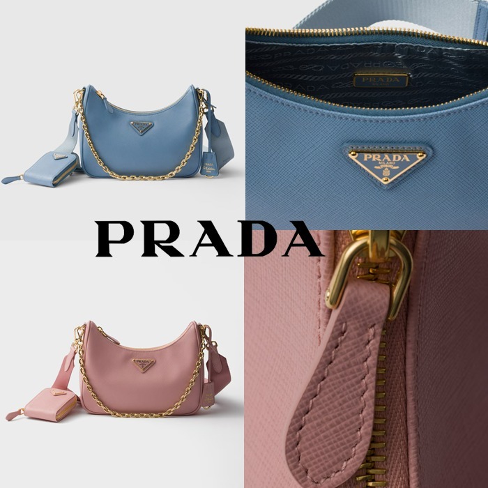新作【PRADA】Re-Edition 2005 サフィアーノレザー バッグ 全2色