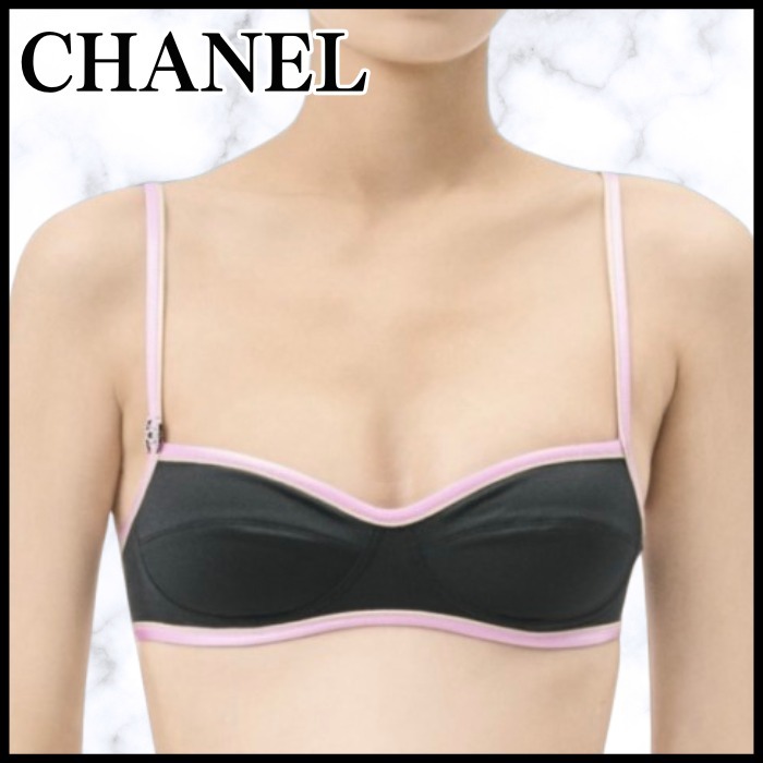ココビーチ◆CCボタンもかわいい◆CHANEL ビキニ 水着 トップス