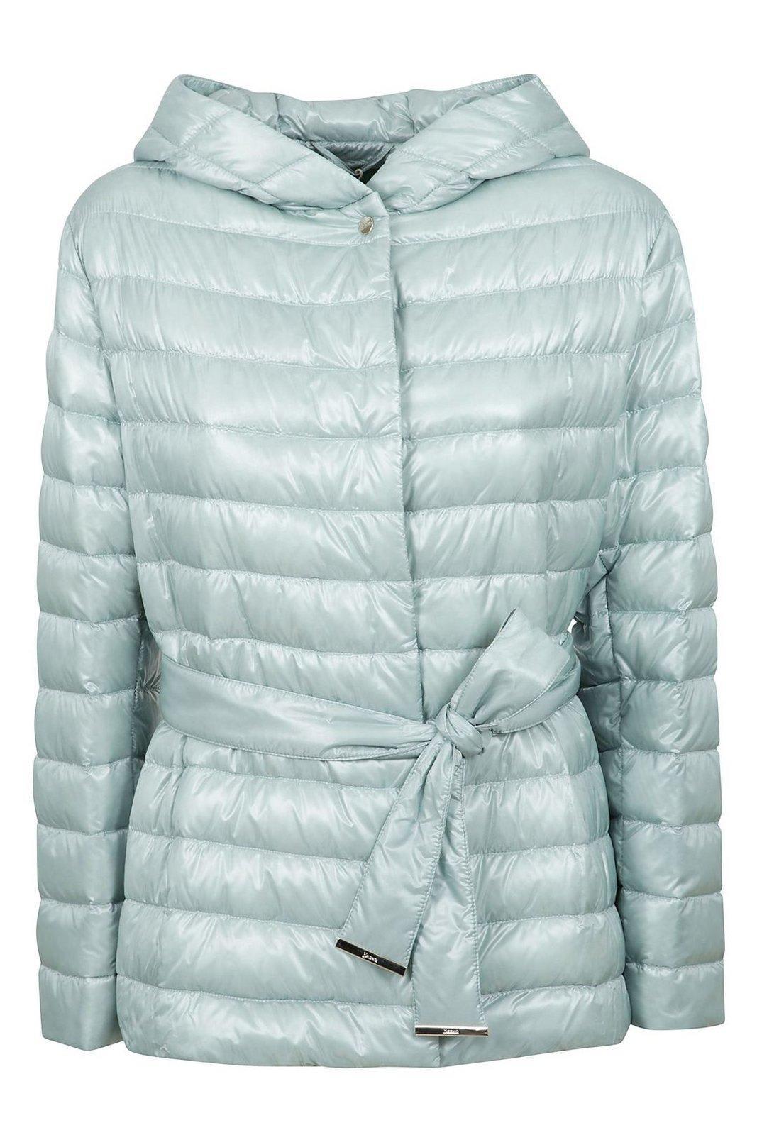 【送料&関税込】Herno Hooded Belted Waist Puffer Jacket