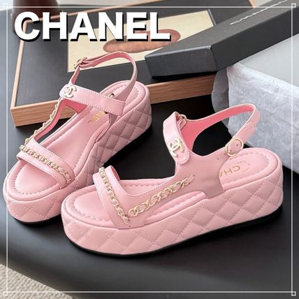 【目を惹くかわいいピンク♡】CHANEL パンプス 目を惹くかわいいピンク♡】CHANEL パンプス