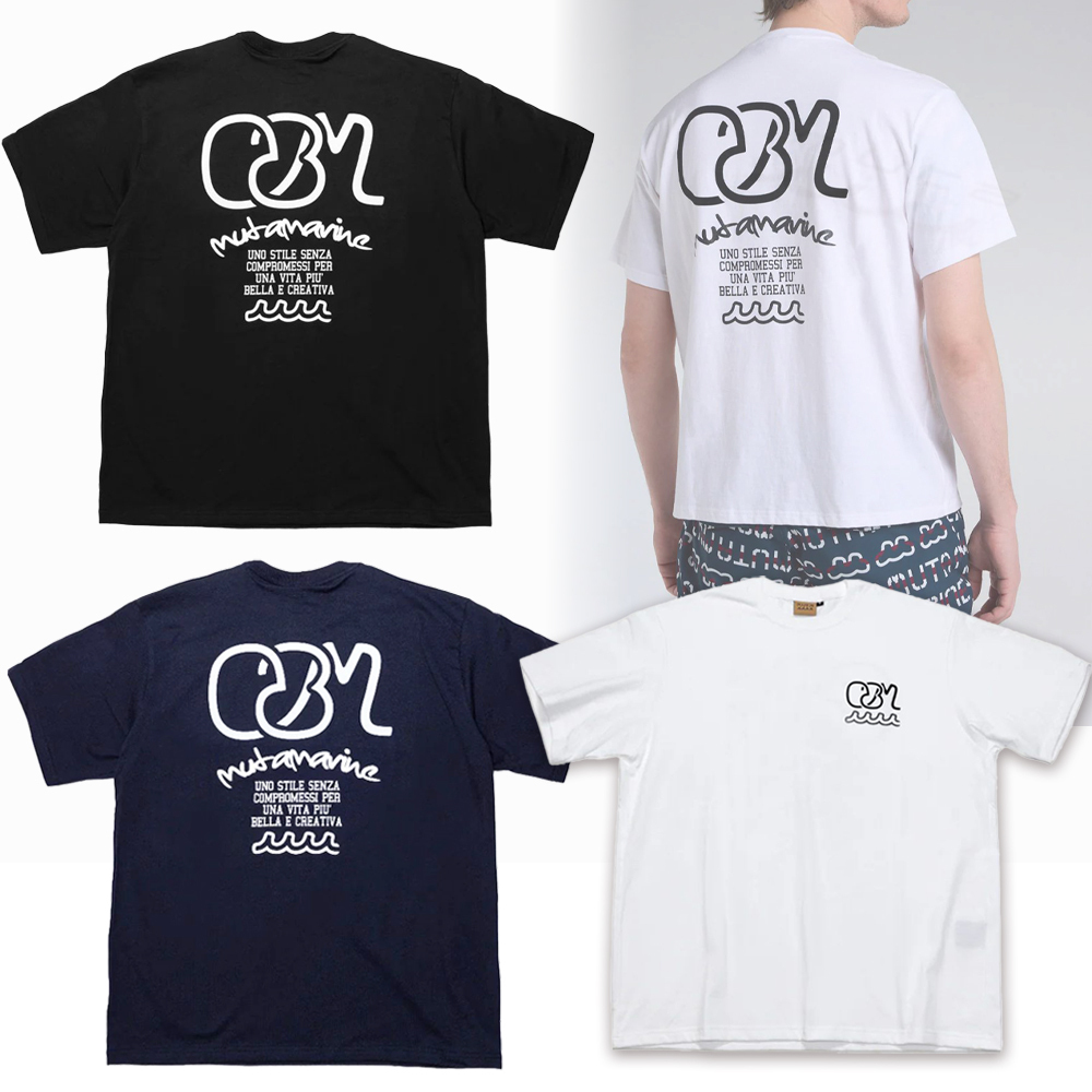 【muta MARINE】08M グラフィティ ロゴ Tシャツ すぐ届く
