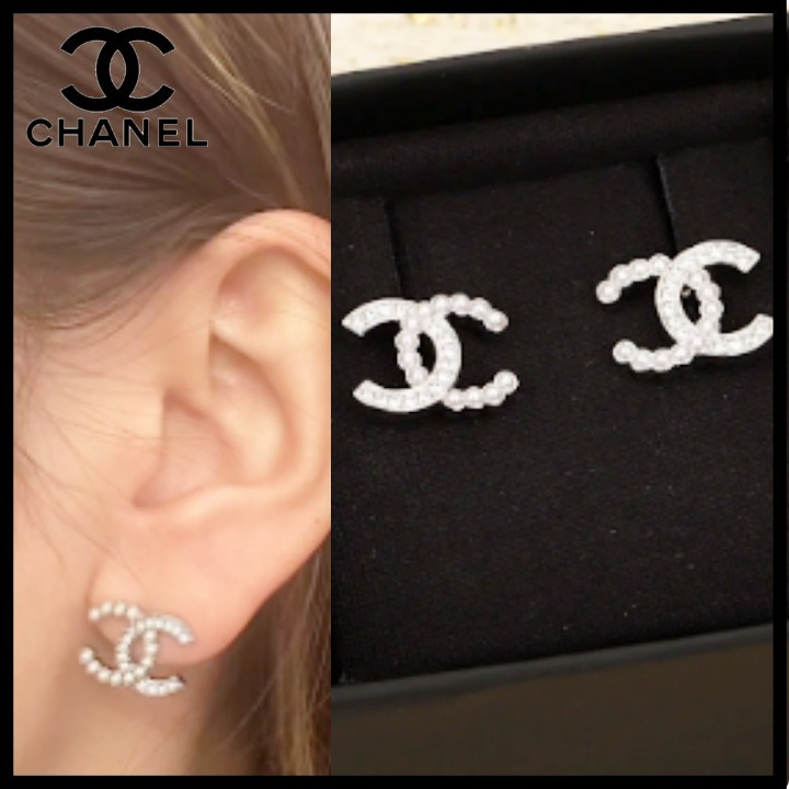 【パールCUTE♡】CHANEL クリスタルパール ピアス