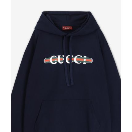 パーカー・フーディ [gucci]Printed Cotton Hood Navy