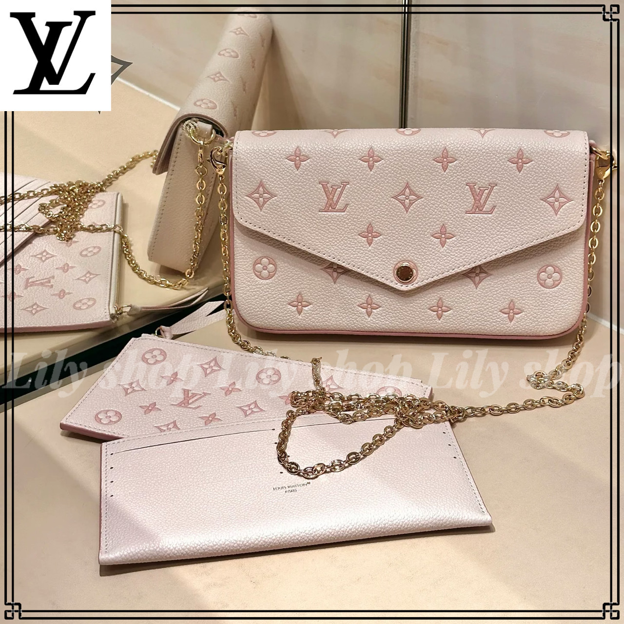 エレガント♡【Louis Vuitton】フェリシー クラッチバッグ
