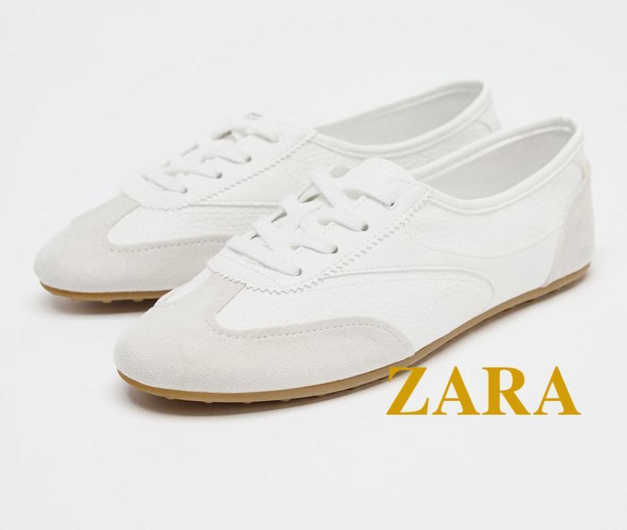 ☆ドイツ発*ZARA*新作*スニーカースタイルダービーシューズ/WH☆