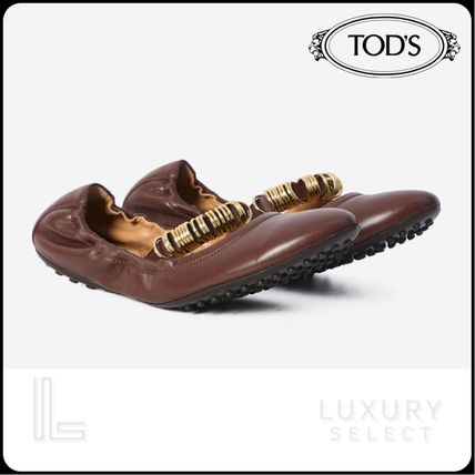 素敵★TOD'S レザー バレリーナ フラットバレエシューズ SALE 現地価格セール TOD'S(トッズ) バレエシューズ(レディース) 2