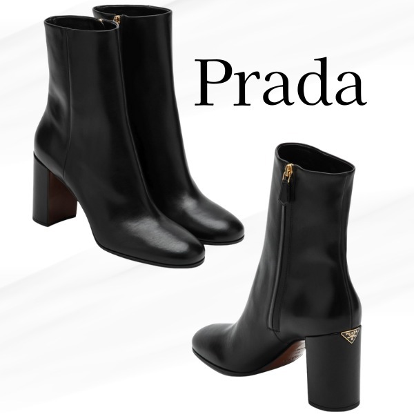 Prada★プラダ ブラックレザーブーツ