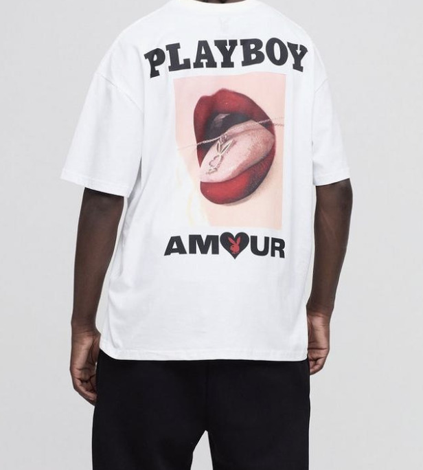 《boohoo》プレイボーイ アムール ライセンス Tシャツ