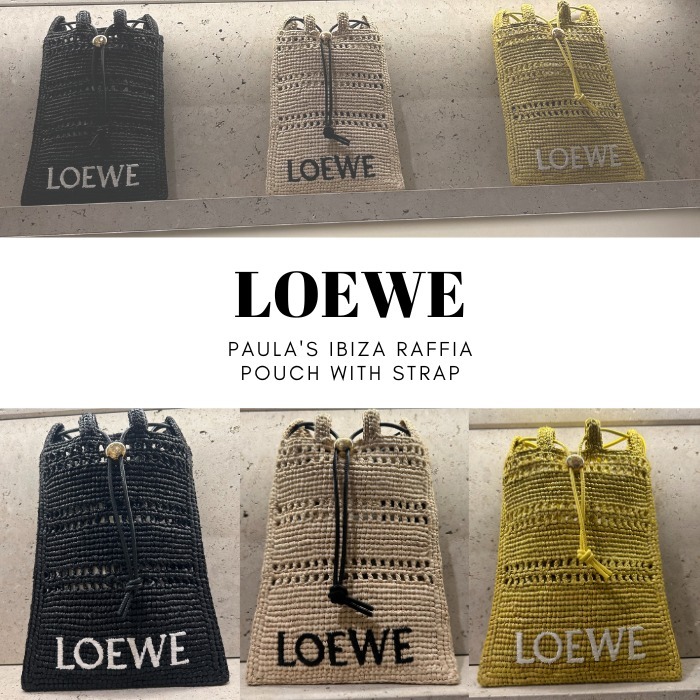 ★LOEWE★ドローストリング ポケット（ラフィア）