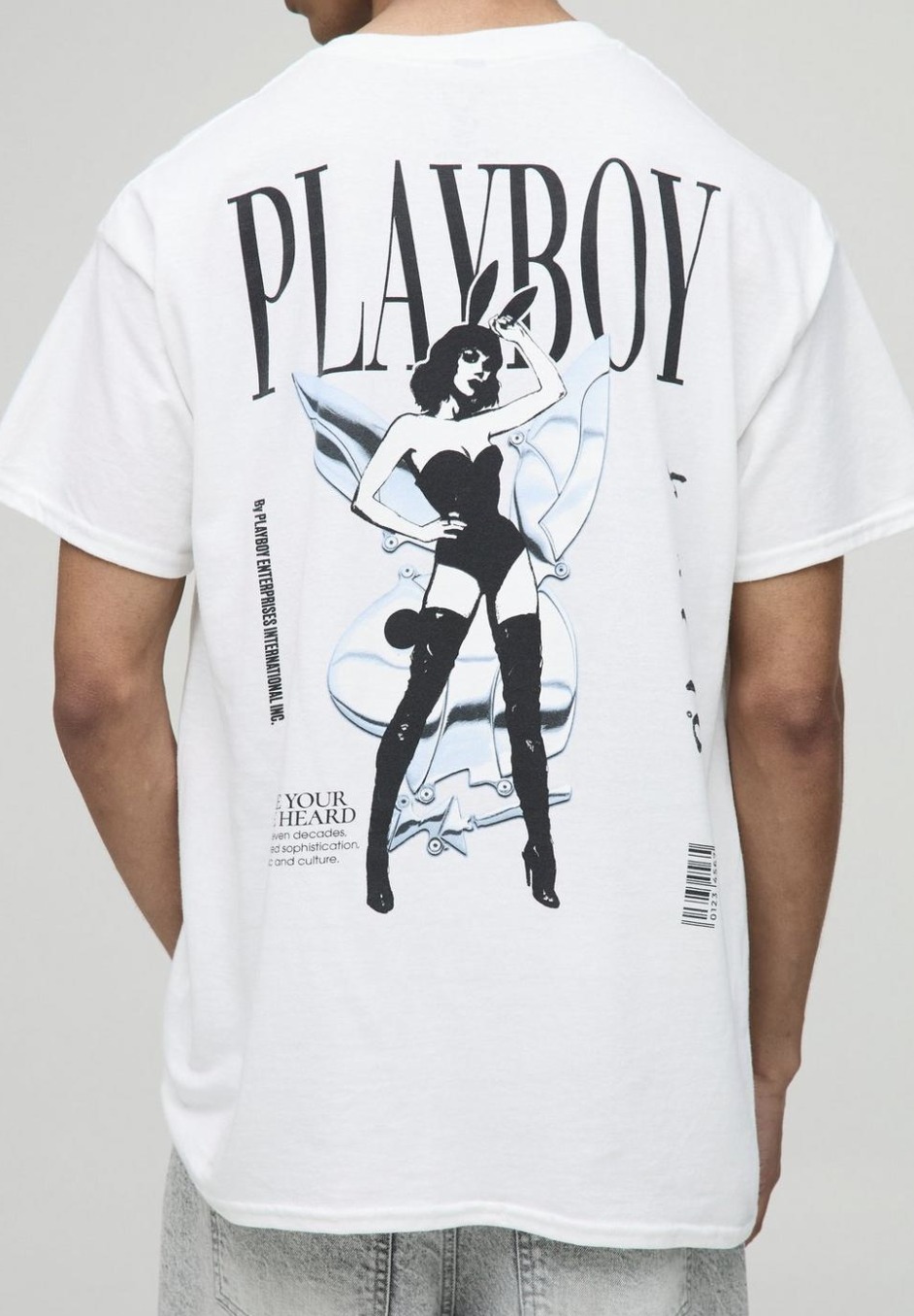 《boohoo》プレイボーイライセンスプリントTシャツ