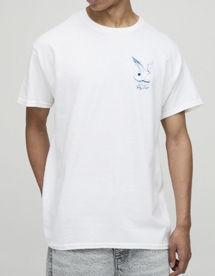 《boohoo》プレイボーイライセンスプリントTシャツ