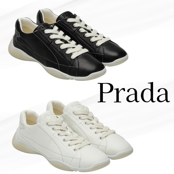 Prada★プラダ ナッパレザースニーカー