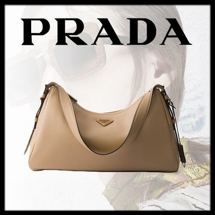 PRADA プラダ ロゴ AIMEE エメ ショルダーバッグ 関税送料無料 ブラック プラダ エメ ミディアム レザー ショルダーバッグ | PRADA