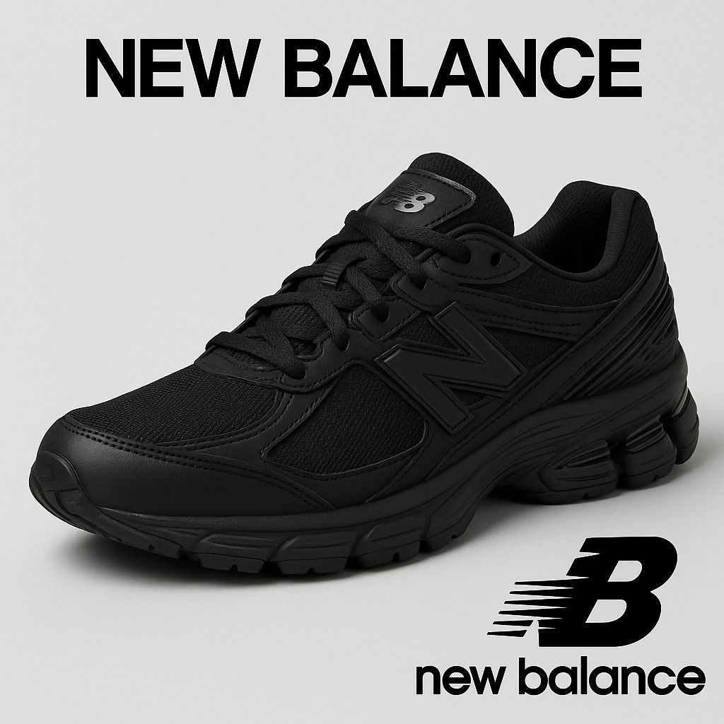 【即発】New Balance オールブラック 通気性◎快適スニーカー