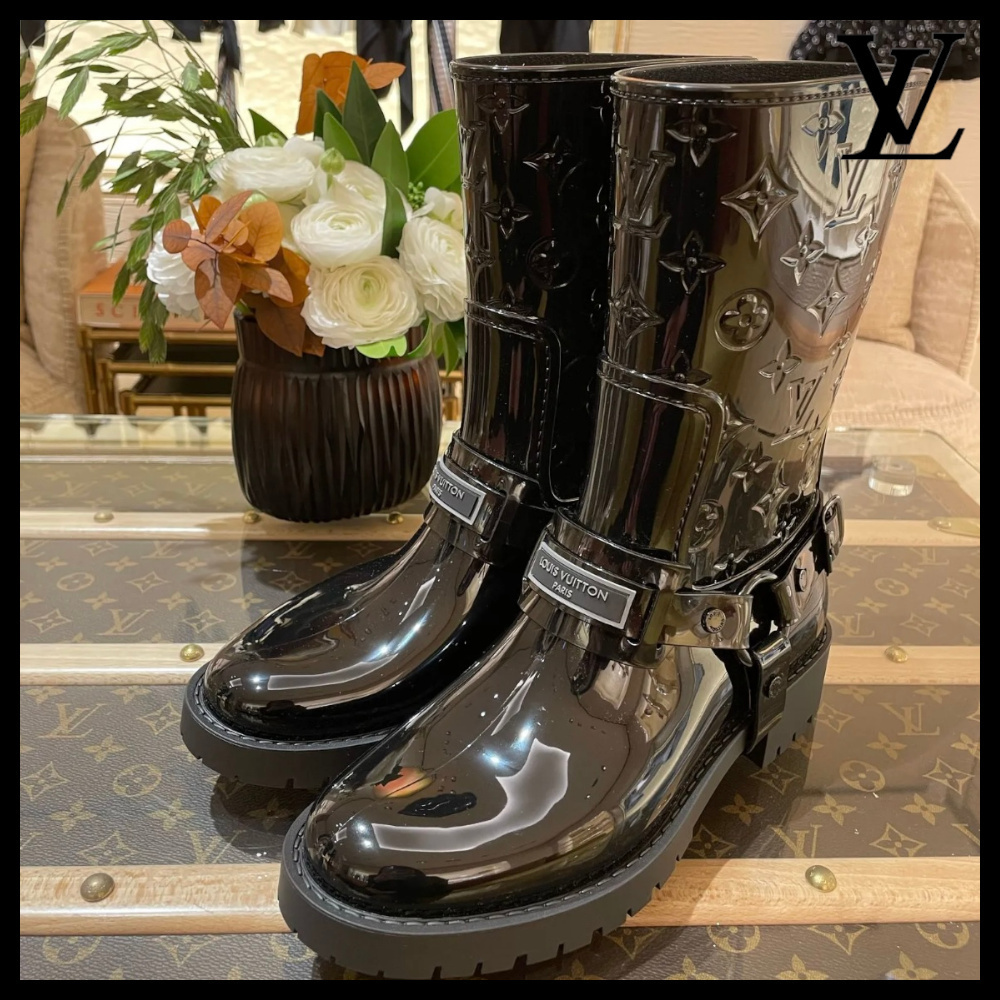 【雨の日もお洒落♪】LouisおしゃれVuitton★ハーフレインブーツ