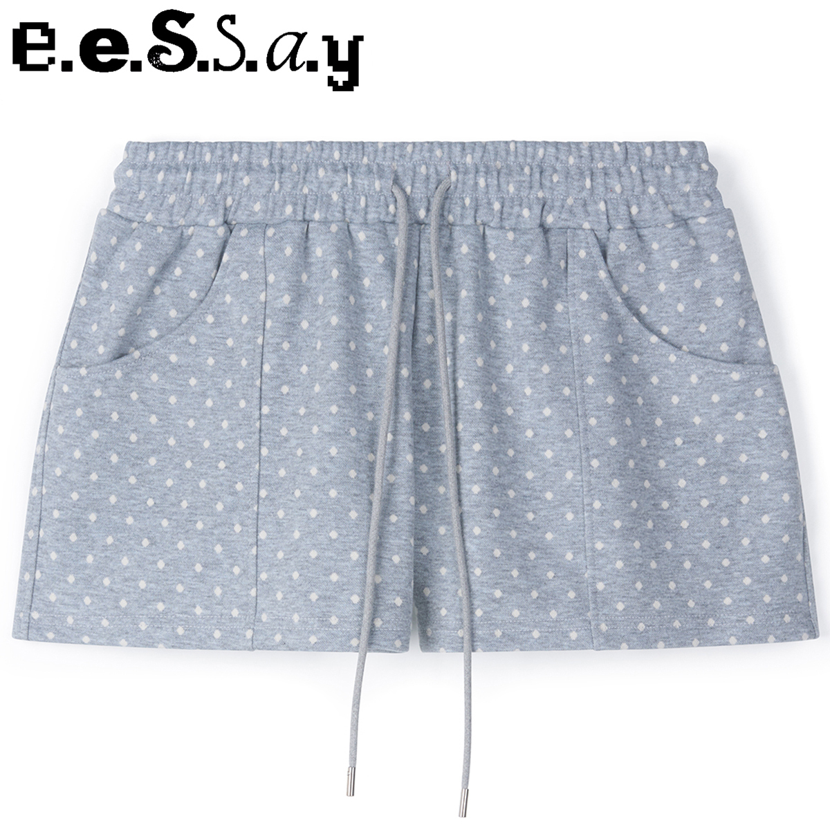 ★eessay★POLKA DOT SHORTS - LIGHT GRAY★正規品/韓国送料込