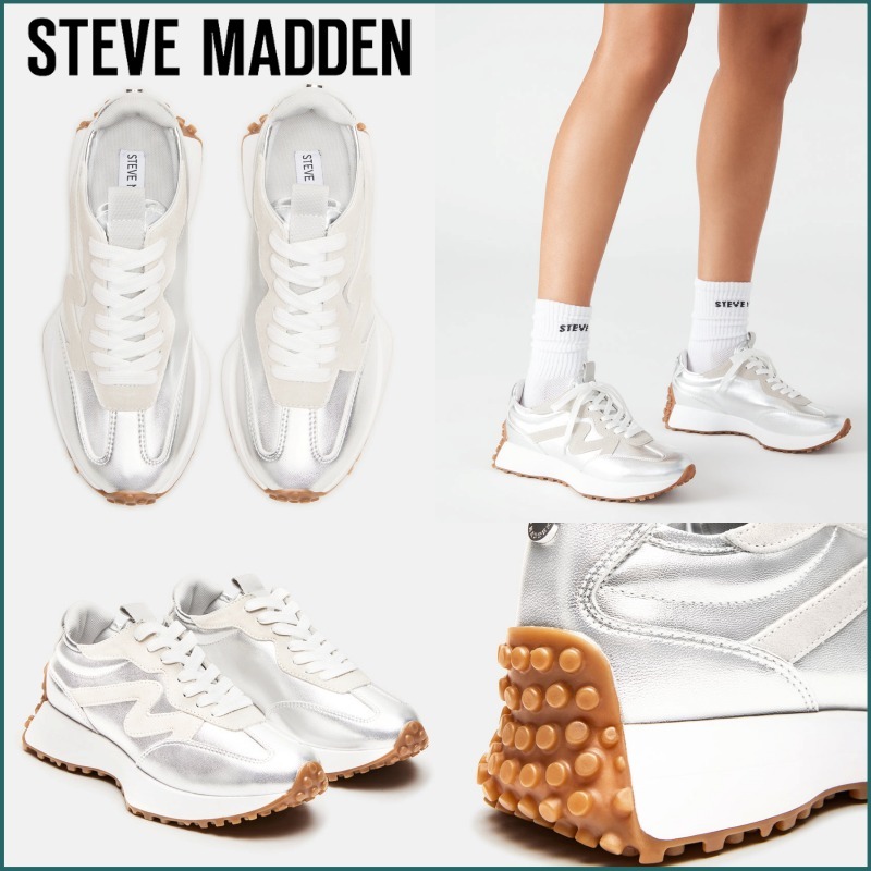 【Steve Madden】 CAMPO スニーカー シルバー 日本未入荷