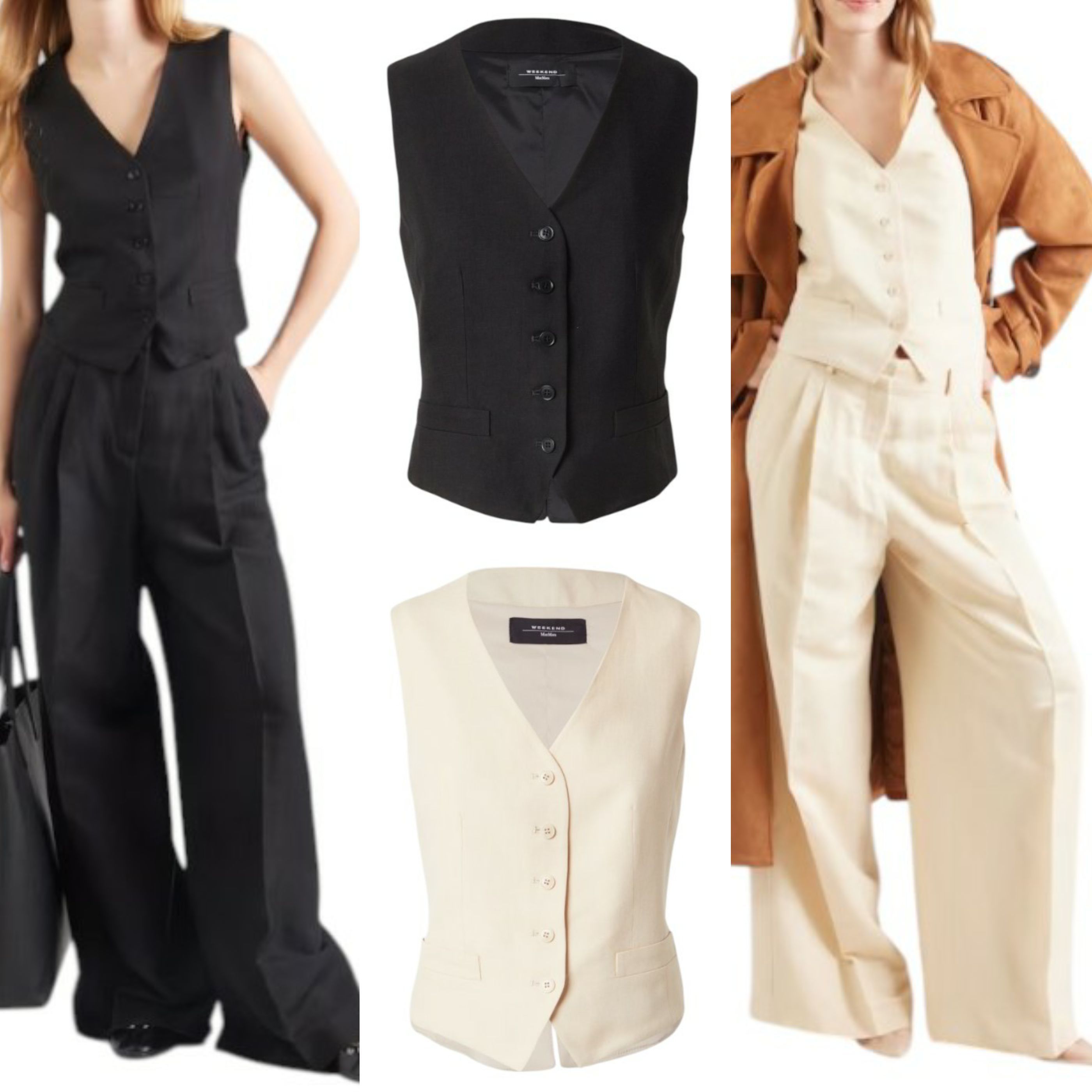 ☆WEEKEND☆直営店買付☆お洒落リネンキャンバスジレ/PACE