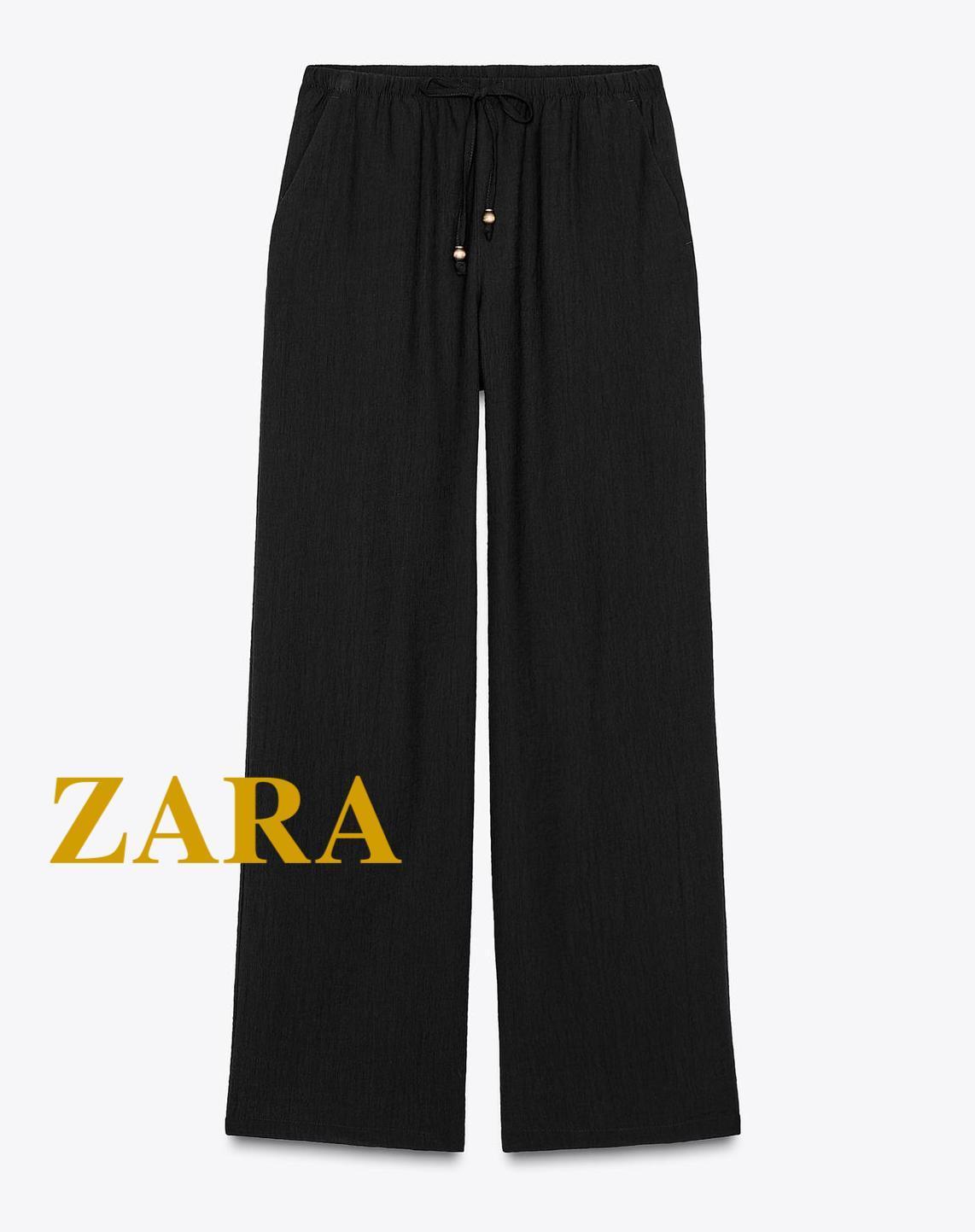 ☆ドイツ発*ZARA*新作*テクスチャーワイドレッグパンツ/TB☆