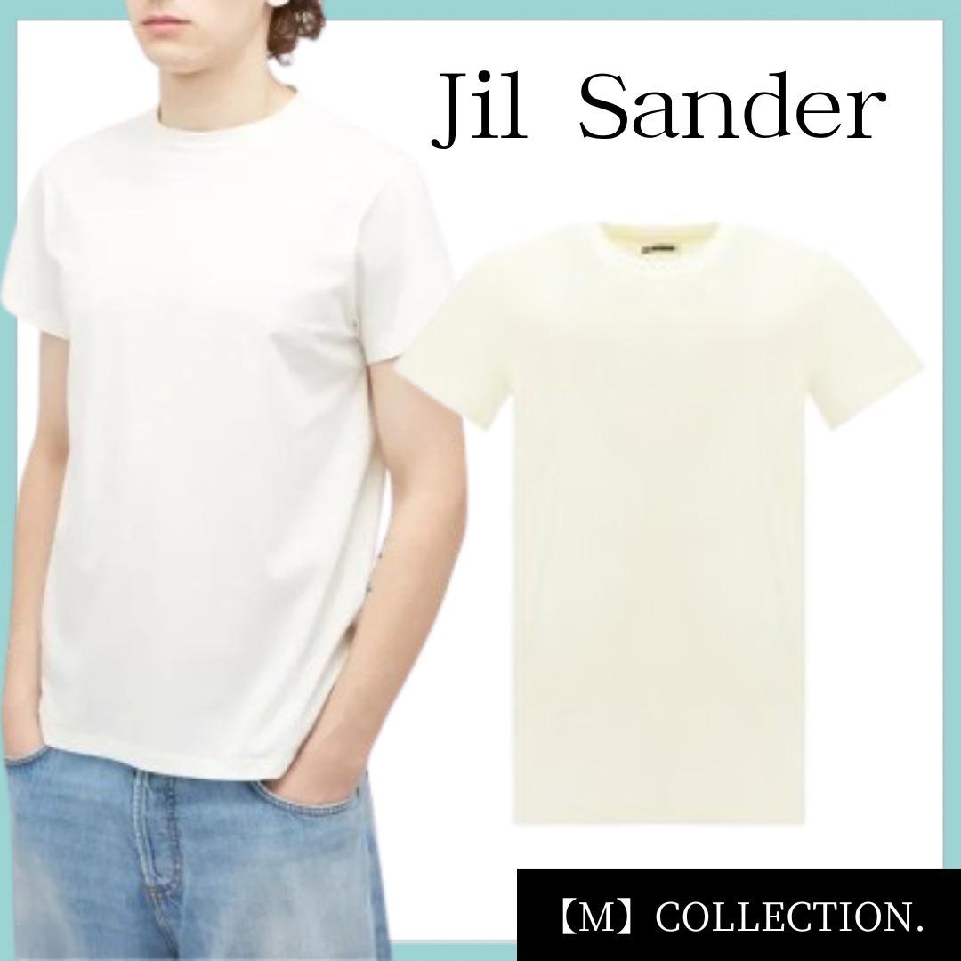 Jil Sander+ ロゴ エンブロイダリー クルーネックTシャツ