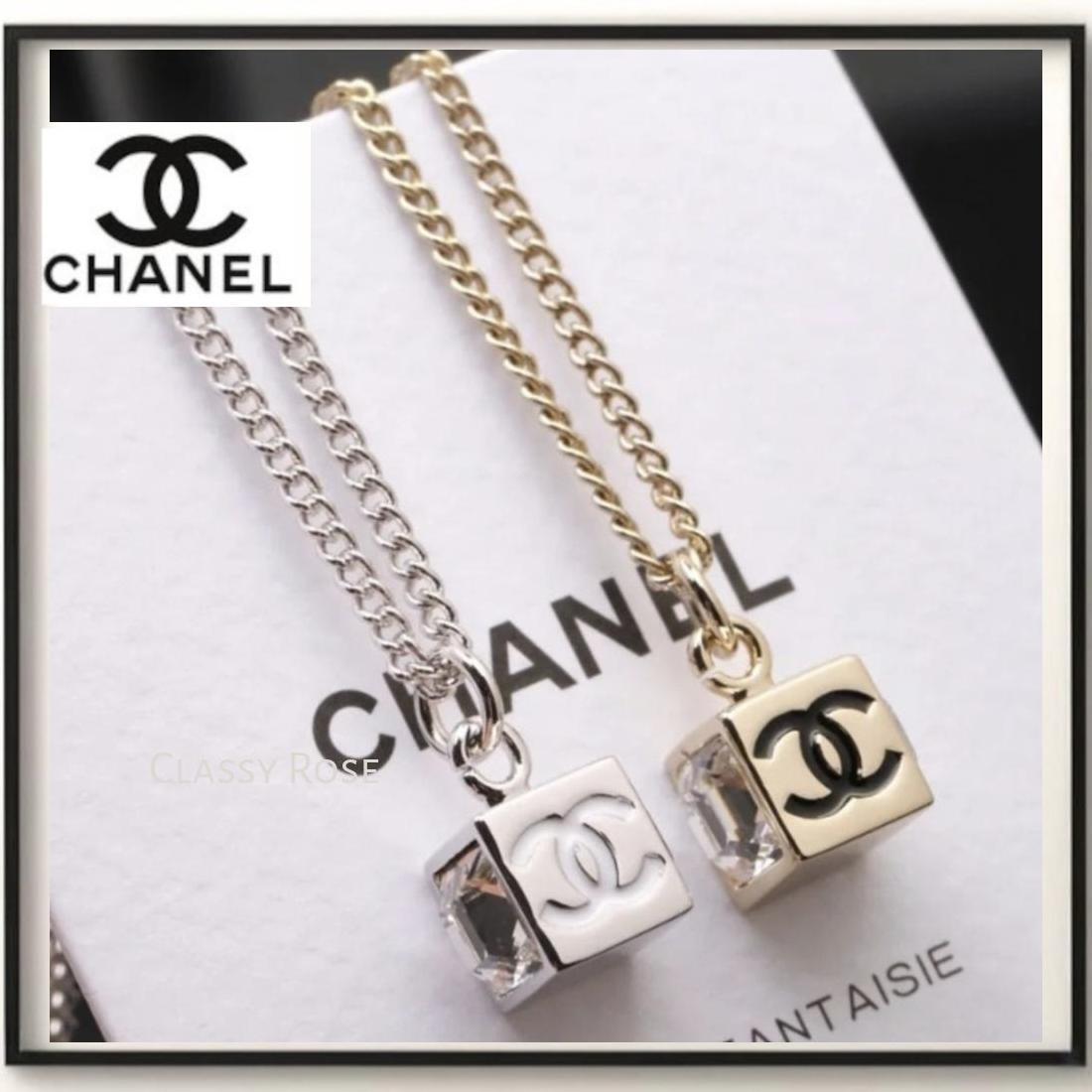 【CHANEL★珍しいスクエアデザイン】ネックレス