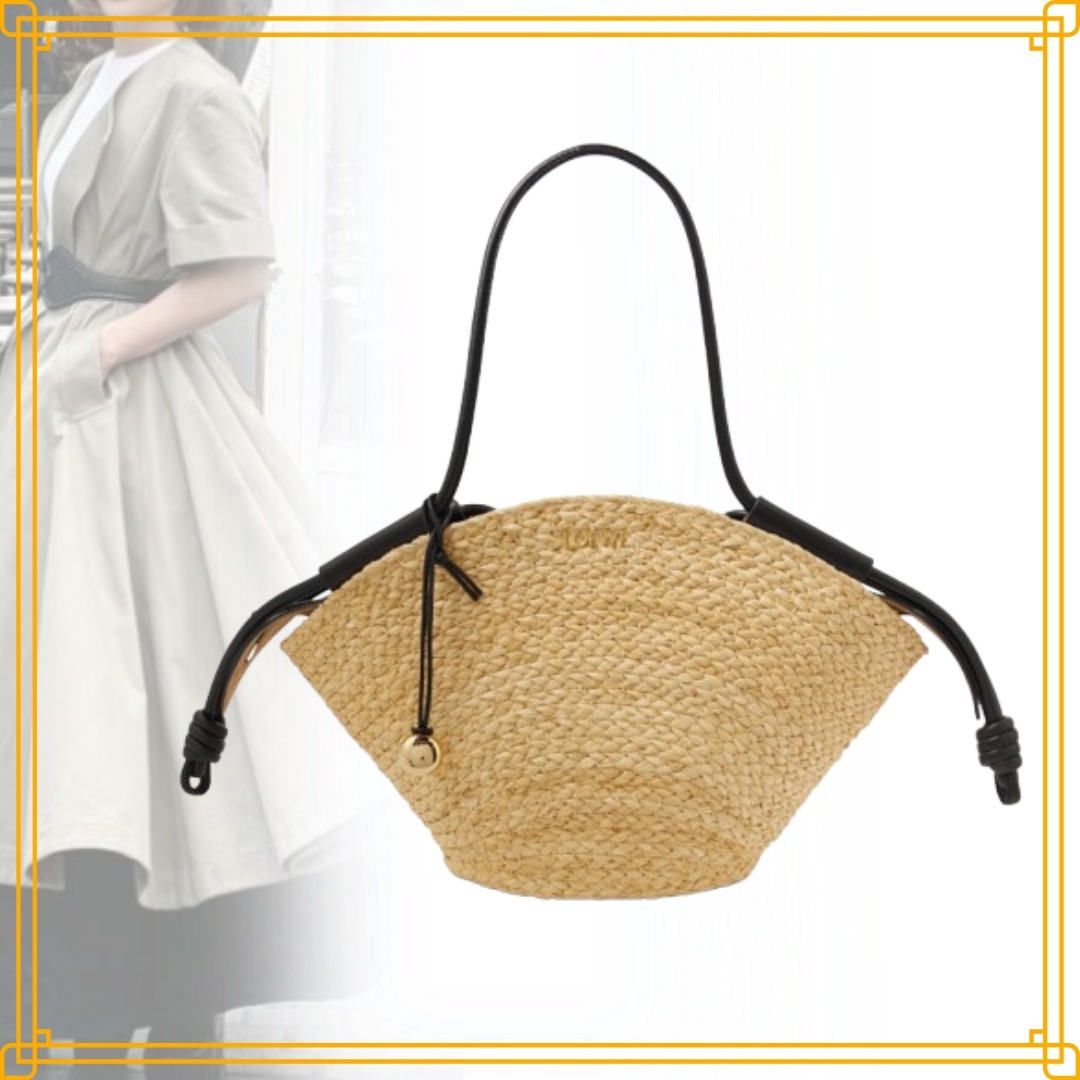 ◆完売前に◆【LOEWE】Paseo スモール ラフィアバスケットバッグ