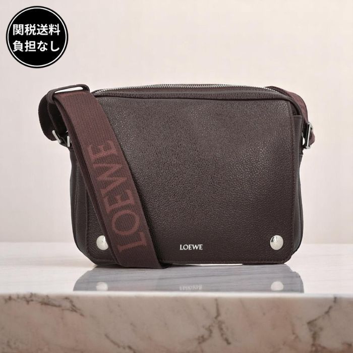 LOEWE ペブル メッセンジャーバッグ XS レザー ロゴ 関税送料込