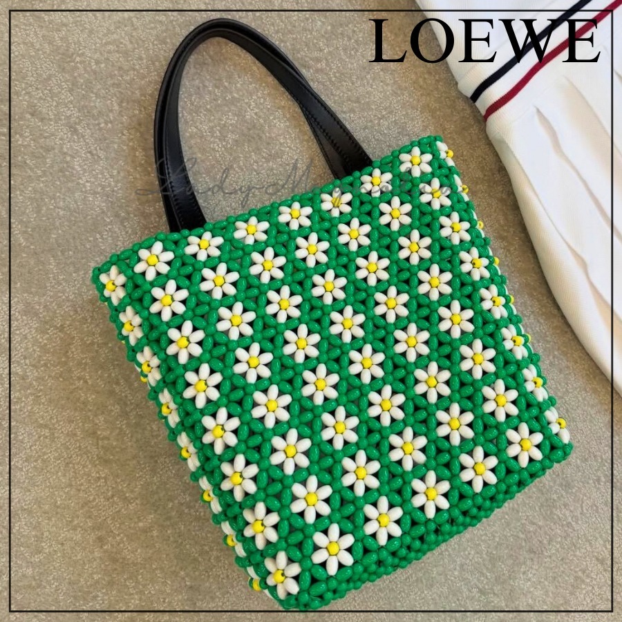 【LOEWE】Paula's Ibiza ミニ フローラル ビーズ トート バック