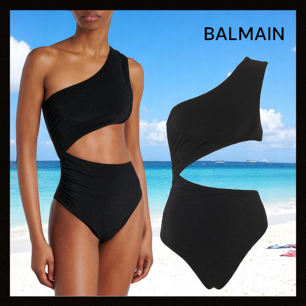 【BALMAIN】バルマン ワンショルダー カットアウト 水着