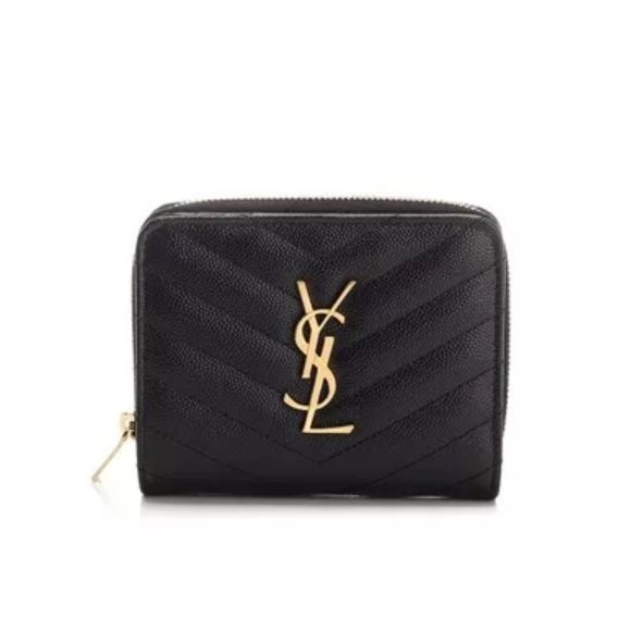 関税送料無料【Saint Laurent】ジップアラウンド ウォレット