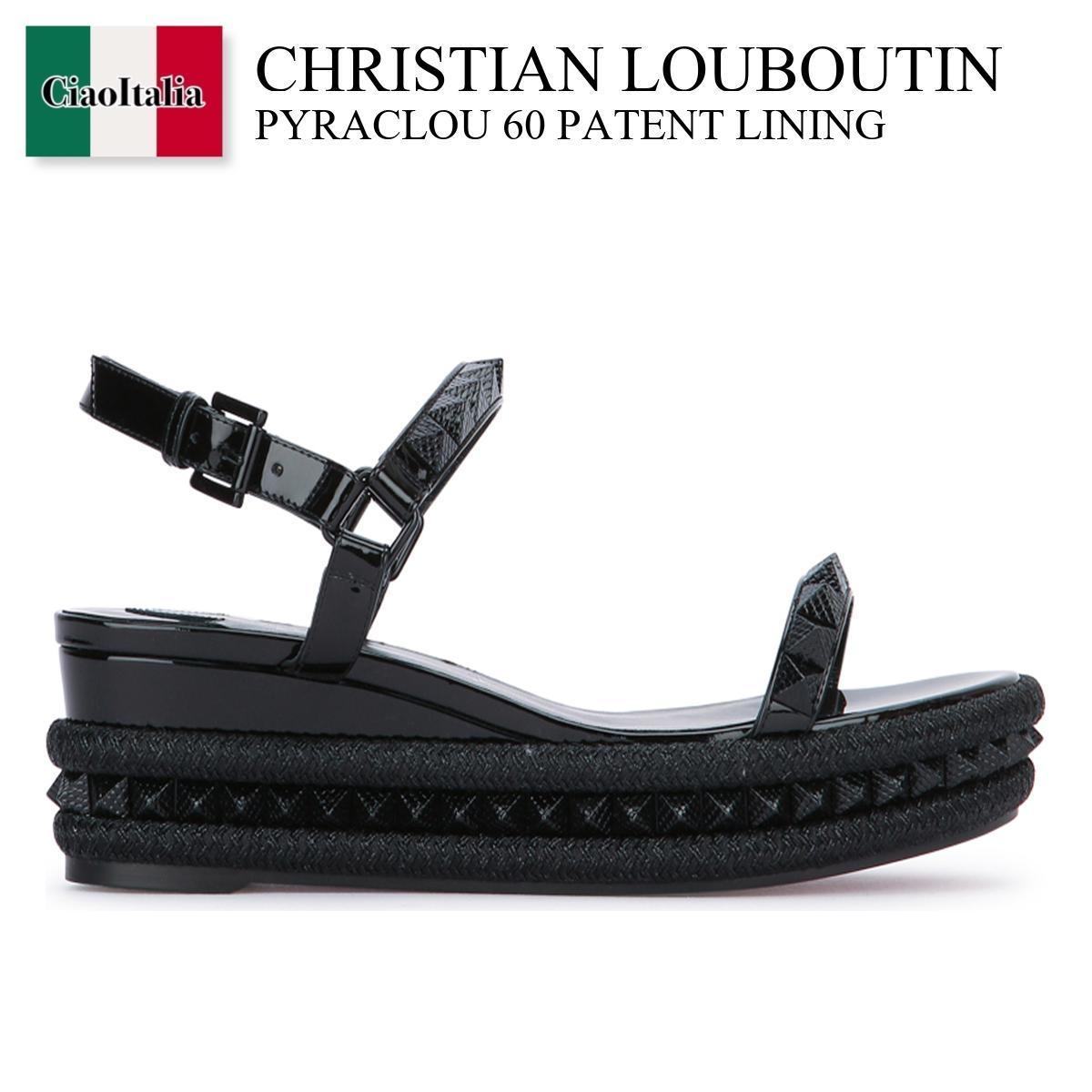 フラットシューズ Christian Louboutin Pyraclou 60 Patent Lining