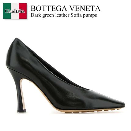 BOTTEGA VENETA ローファー ハイヒール ブラック パンプス