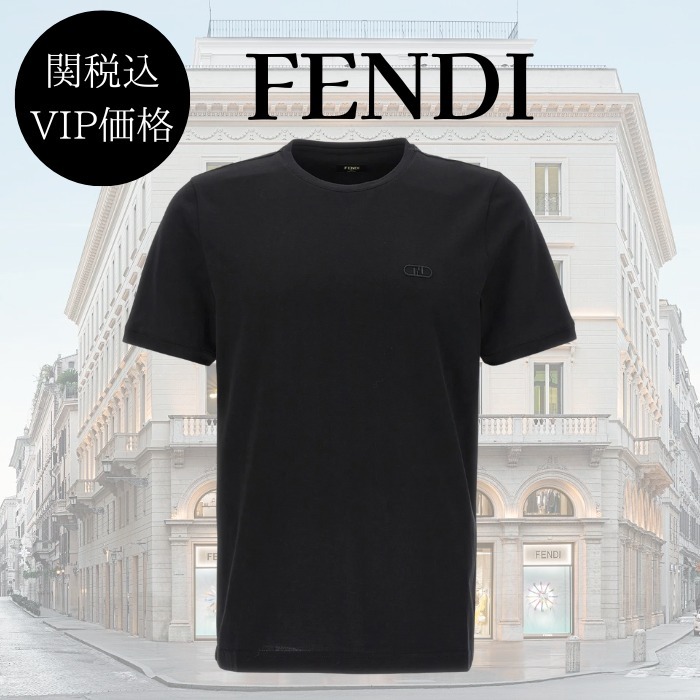 関税込★VIP価格【FENDI】オロック エンブロイダリー T シャツ