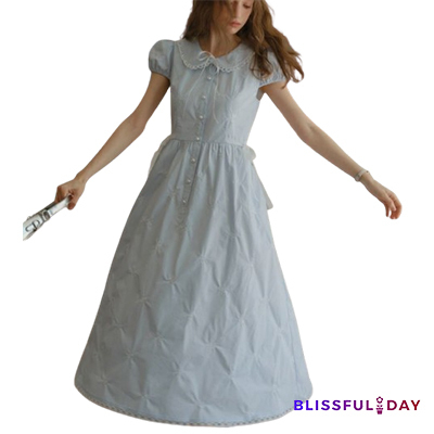 ワンピース [Cest Moidew] Ribbon embroidery pocket dress