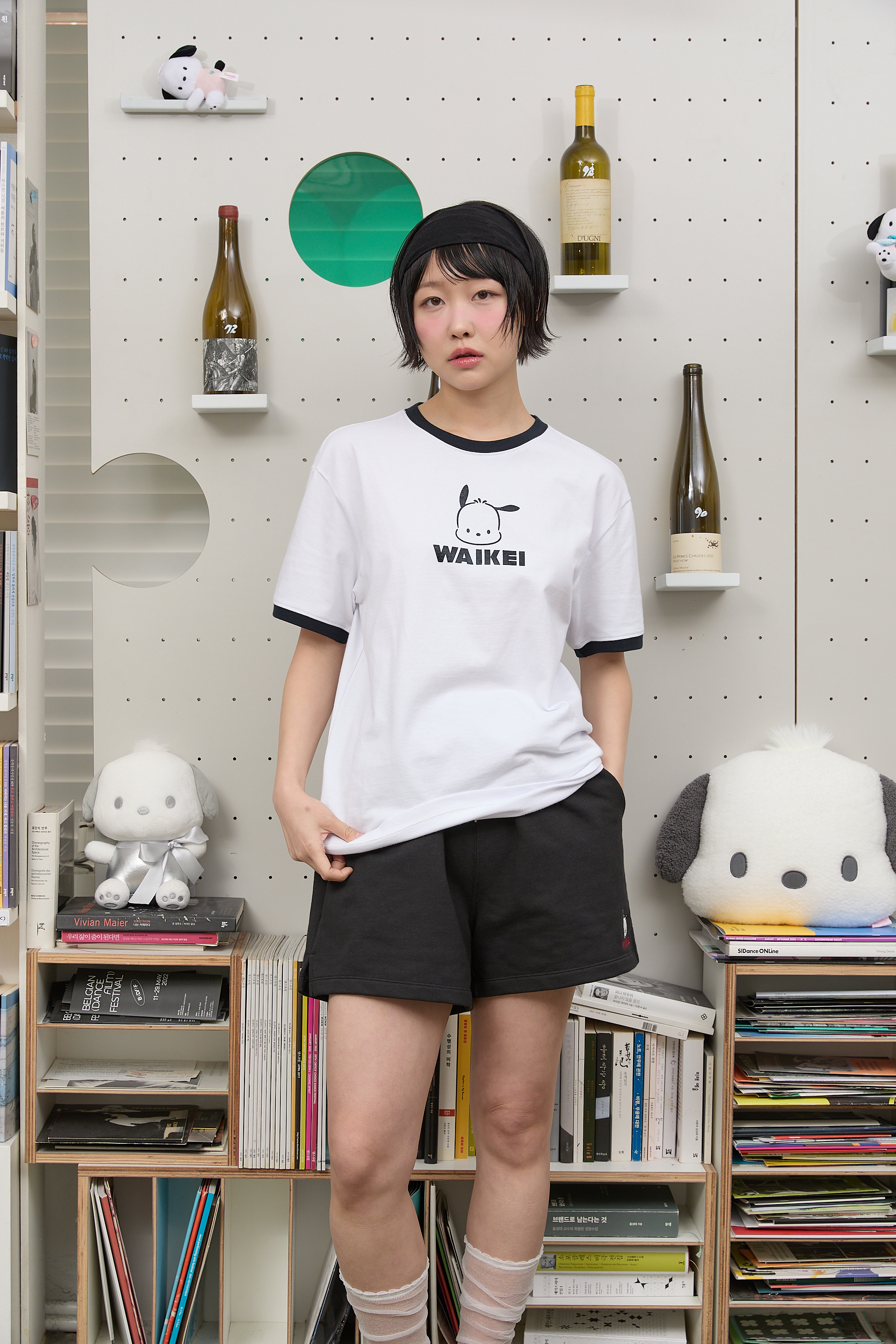 【WAIKEI】ポチャッコバンディングショートパンツ 2色 WAIKEI】ポチャッコバンディングショートパンツ 2色 (Wai Kei